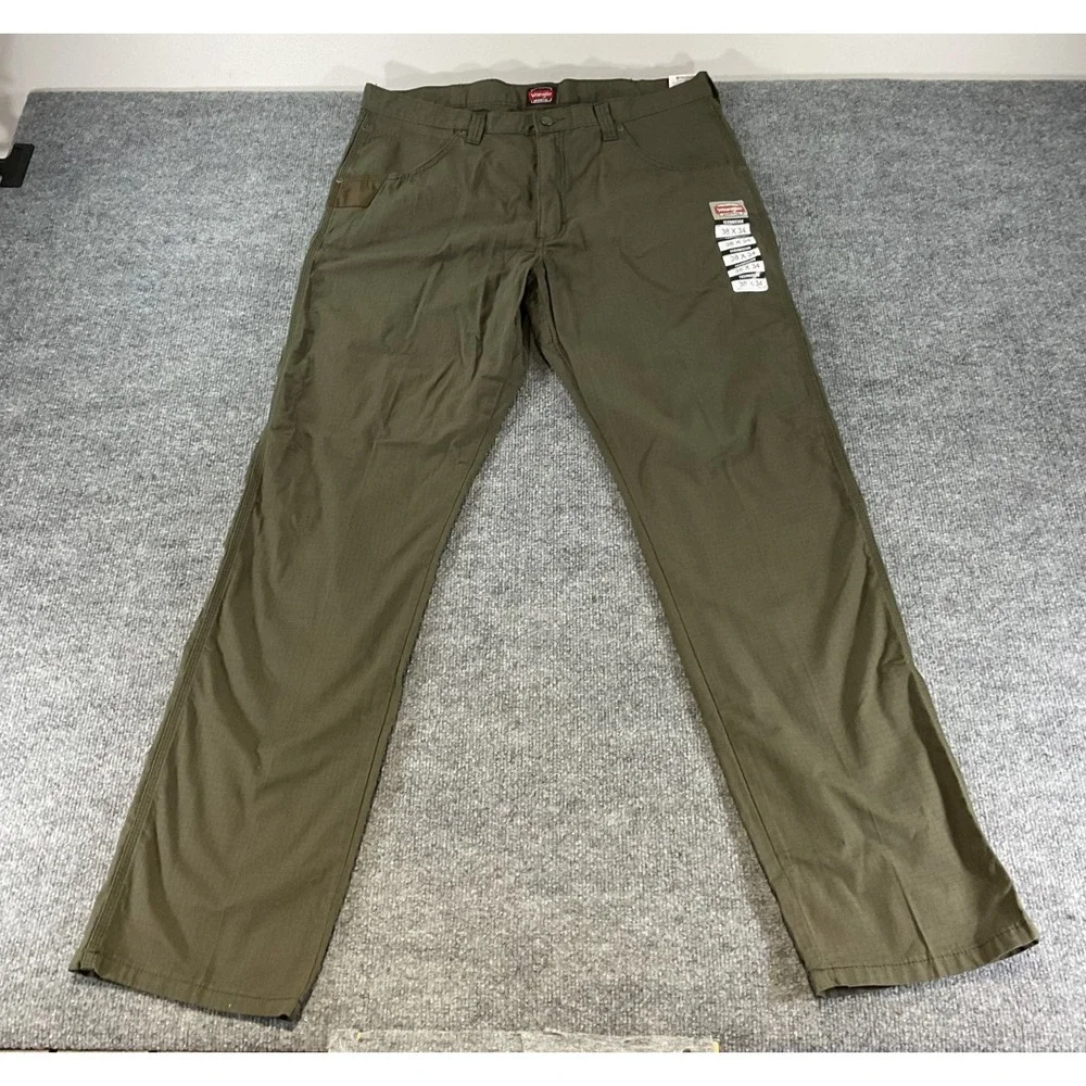 Wrangler Technician Workwear Pants Men's 38x34 New Olive Green Utility Stretch C